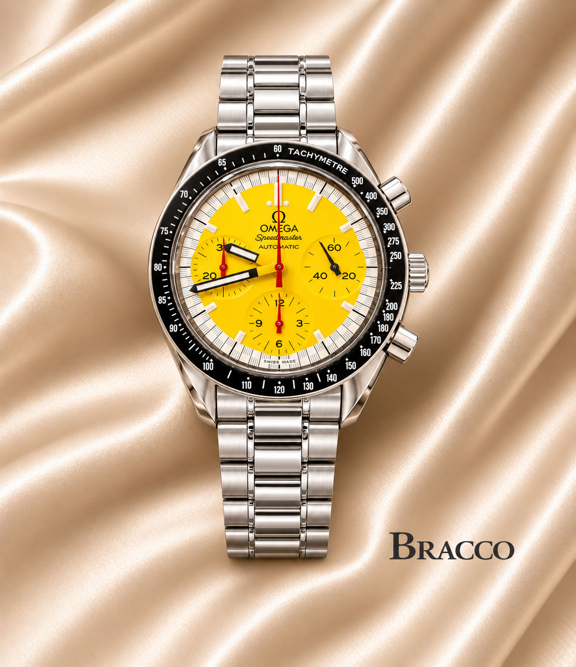  Omega Speedmaster reduced Michael Schumacher Giallo